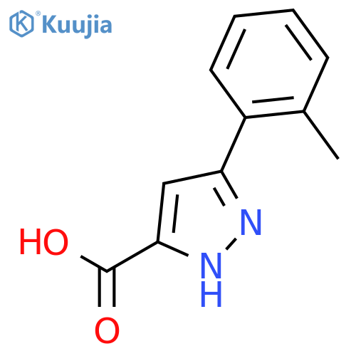 3-(2-methylphenyl)-1h-pyrazole-5-carboxylic Acid structure