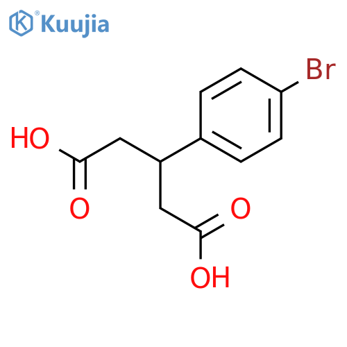 3-(4-Bromophenyl)pentanedioic acid structure