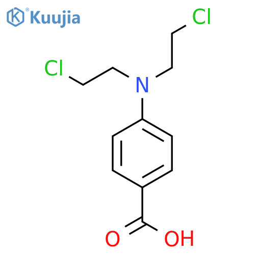 Benzoic acid,4-[bis(2-chloroethyl)amino]- structure