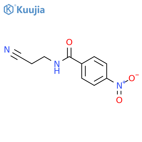 n-(2-cyanoethyl)-4-nitrobenzamide structure