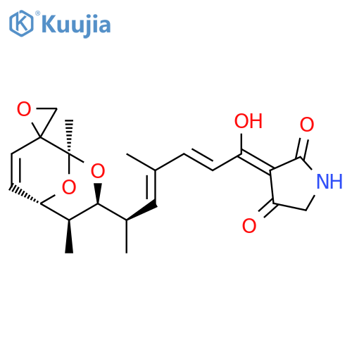 (3Z)-3-[(2E,4E,6R)-6-[(1R,3R,4S,5R)-1,4-dimethylspiro[2,9-dioxabicyclo[3.3.1]non-6-ene-8,2'-oxirane]-3-yl]-1-hydroxy-4-methylhepta-2,4-dienylidene]pyrrolidine-2,4-dione structure