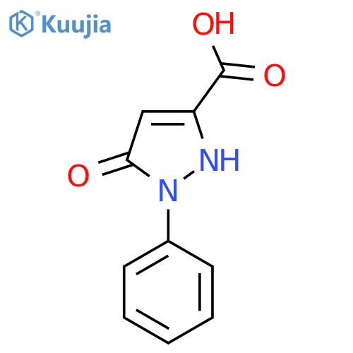 5-Oxo-1-phenyl-2,5-dihydro-1H-pyrazole-3-carboxylic acid structure