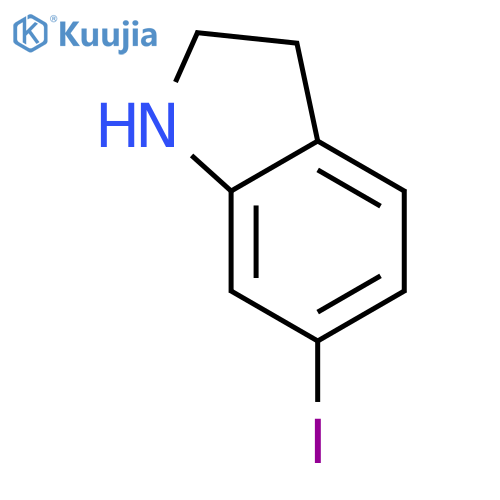 6-Iodo-2,3-dihydro-1H-indole structure