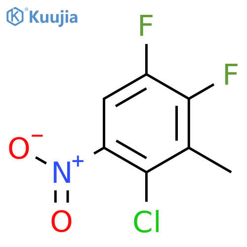 2-Chloro-4,5-difluoro-3-methyl-1-nitrobenzene structure