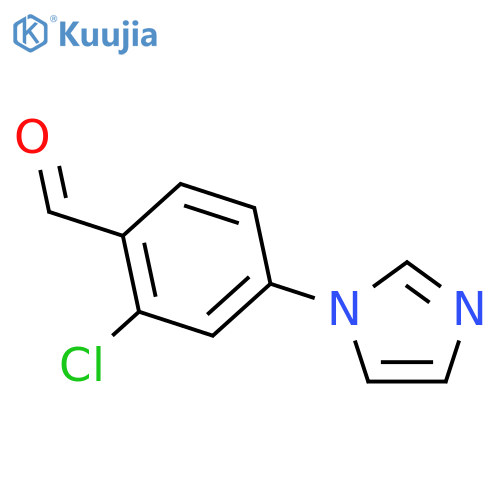 2-chloro-4-(1H-imidazol-1-yl)benzaldehyde structure
