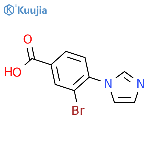 3-Bromo-4-(1H-imidazol-1-YL)benzoic acid structure