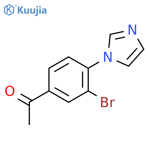 3'-Bromo-4'-(1h-imidazol-1-yl)acetophenone structure
