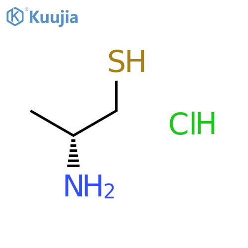 (2R)-2-aminopropane-1-thiol hydrochloride structure