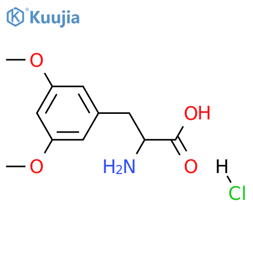2-amino-3-(3,5-dimethoxyphenyl)propanoic acid hydrochloride structure