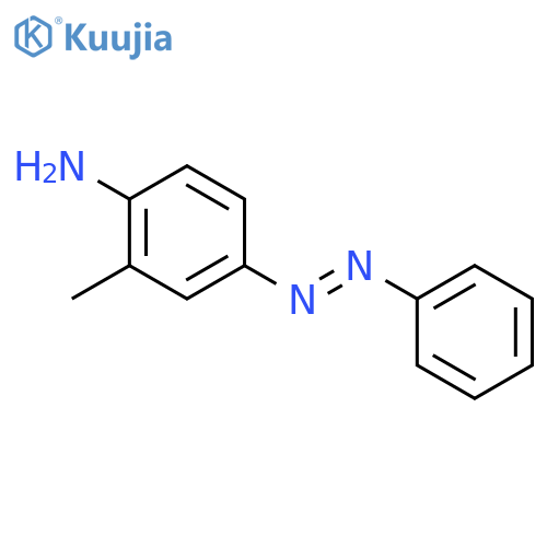 Benzenamine,2-methyl-4-(2-phenyldiazenyl)- structure
