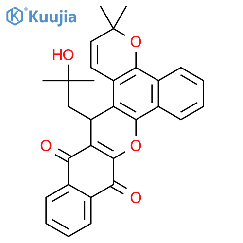 Dibenzo[c,i]pyrano[3,2-a]xanthene-10,15-dione,3,16-dihydro-16-(2-hydroxy-2-methylpropyl)-3,3-dimethyl- structure