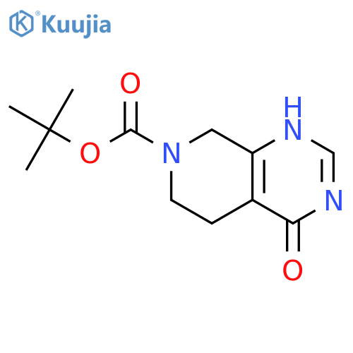 TERT-BUTYL 4-HYDROXY-5,6-DIHYDROPYRIDO[3,4-D]PYRIMIDINE-7(8H)-CARBOXYLATE structure