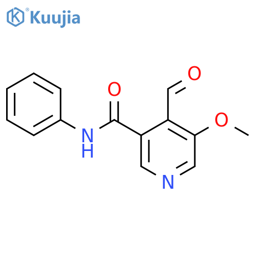 4-Formyl-5-methoxy-N-phenylnicotinamide structure