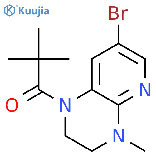 1-(7-Bromo-4-methyl-3,4-dihydropyrido2,3-b-pyrazin-1(2h)-yl)-2,2-dimethylpropan-1-one structure