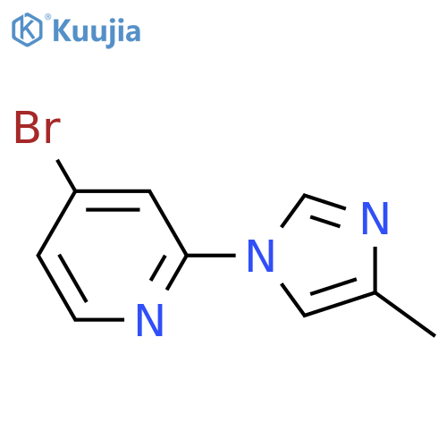 4-Bromo-2-(4-methylimidazol-1-yl)pyridine structure