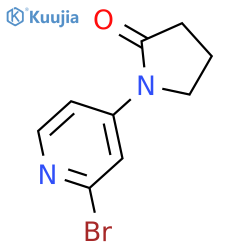 2-Pyrrolidinone, 1-(2-bromo-4-pyridinyl)- structure