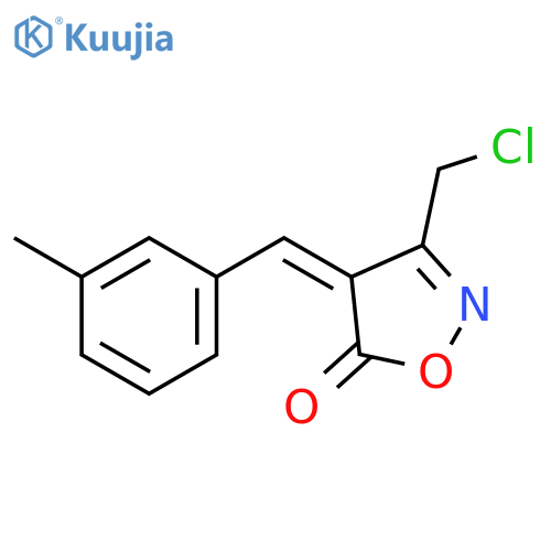 (4E)-3-(Chloromethyl)-4-(3-methylbenzylidene)-isoxazol-5(4H)-one structure