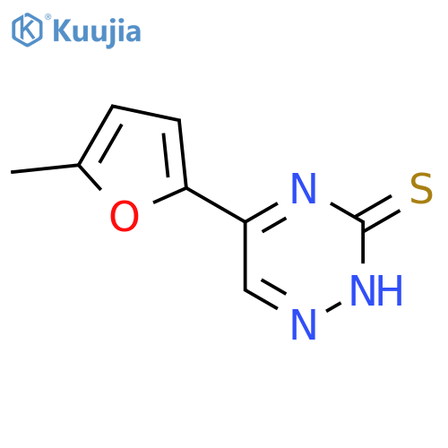 5-(5-Methyl-2-furyl)-1,2,4-triazine-3-thiol structure