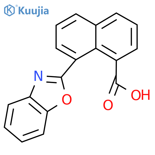 8-(1,3-Benzoxazol-2-yl)-1-naphthoic acid structure