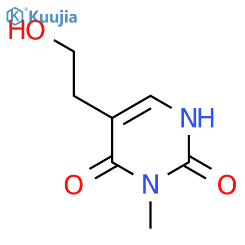 6-Hydroxy-5-(2-hydroxyethyl)-1-methylpyrimidin-2(1H)-one structure