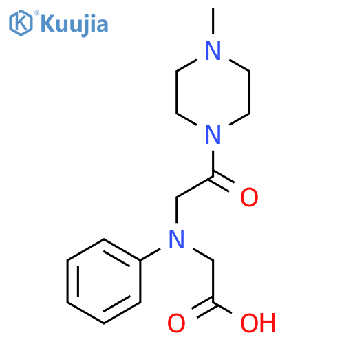 [[2-(4-Methylpiperazin-1-yl)-2-oxoethyl](phenyl)-amino]acetic acid structure