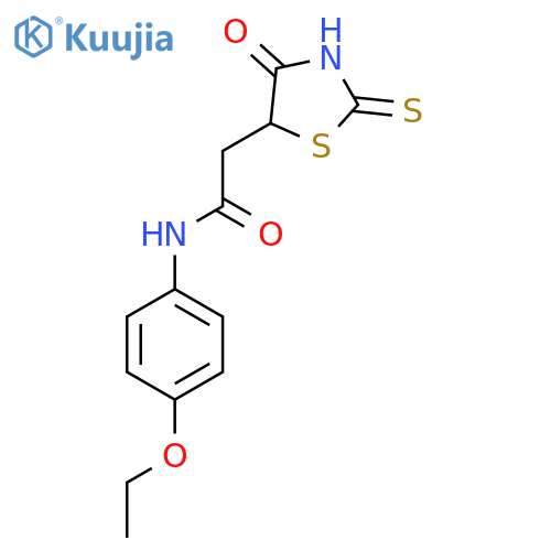 N-(4-Ethoxyphenyl)-2-(2-mercapto-4-oxo-4,5-dihydro-1,3-thiazol-5-yl)acetamide structure