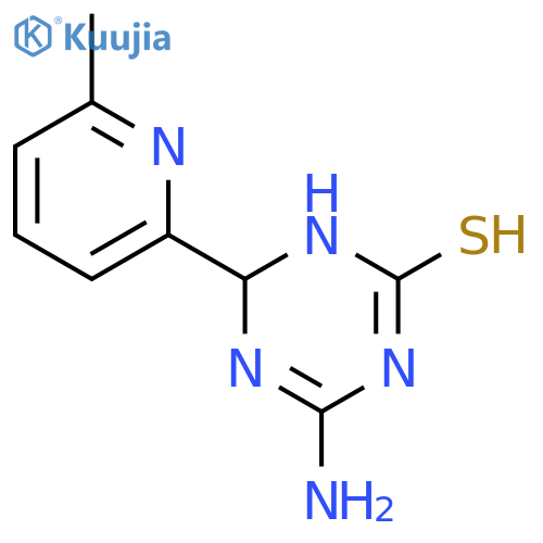 4-Amino-6-(6-methylpyridin-2-yl)-1,6-dihydro-1,3,5-triazine-2-thiol structure