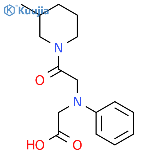 [[2-(3-Methylpiperidin-1-yl)-2-oxoethyl](phenyl)-amino]acetic acid structure