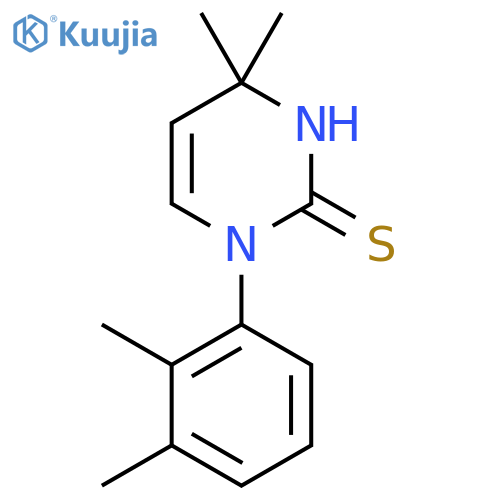 1-(2,3-Dimethylphenyl)-4,4-dimethyl-1,4-dihydropyrimidine-2-thiol structure