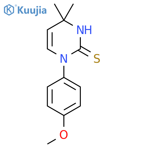 1-(4-Methoxyphenyl)-4,4-dimethyl-1,4-dihydropyrimidine-2-thiol structure