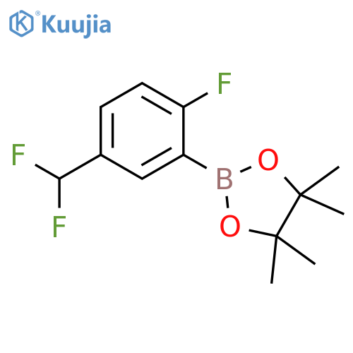 2-(5-(Difluoromethyl)-2-fluorophenyl)-4,4,5,5-tetramethyl-1,3,2-dioxaborolane structure