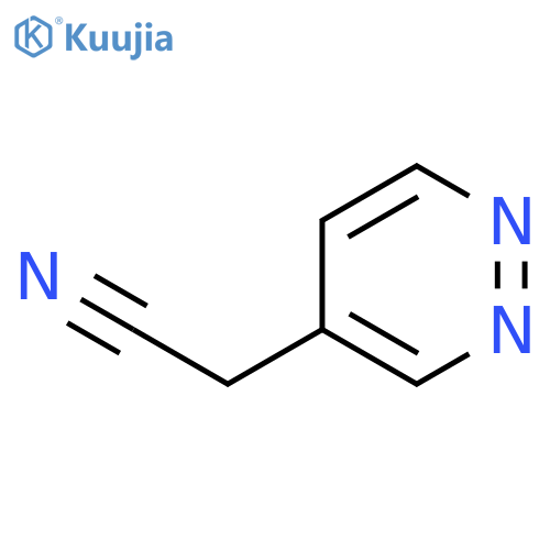 2-pyridazin-4-ylacetonitrile structure