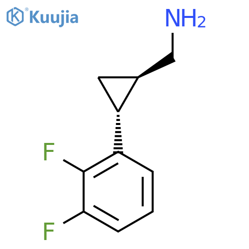 rac-1-(1R,2R)-2-(2,3-difluorophenyl)cyclopropylmethanamine structure
