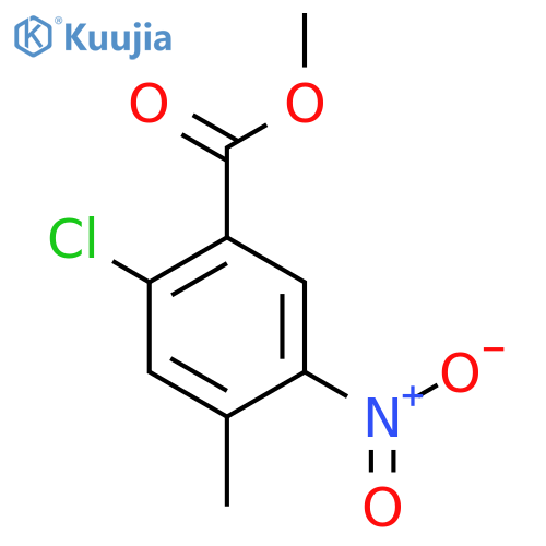 2-Chloro-4-methyl-5-nitrobenzoic Acid Methyl Ester structure