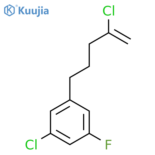 2-Chloro-5-(3-chloro-5-fluorophenyl)-1-pentene structure