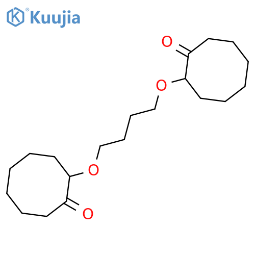 CYCLOOCTANONE, 2,2'-[1,4-BUTANEDIYLBIS(OXY)]BIS- structure