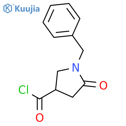 3-Pyrrolidinecarbonyl chloride, 5-oxo-1-(phenylmethyl)- structure