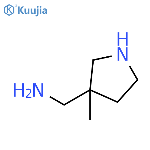(3-methylpyrrolidin-3-yl)methanamine structure