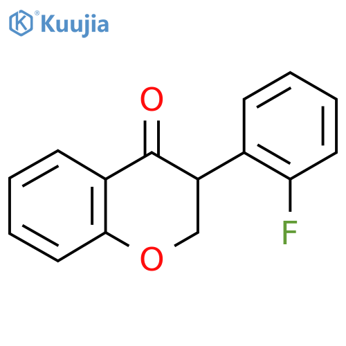 3-(2-Fluorophenyl)chroman-4-one structure
