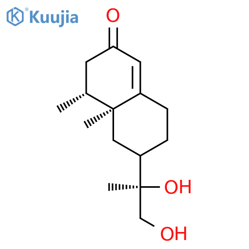 2(3H)-Naphthalenone,6-[(1R)-1,2-dihydroxy-1-methylethyl]-4,4a,5,6,7,8-hexahydro-4,4a-dimethyl-,(4R,4aS,6R)- structure
