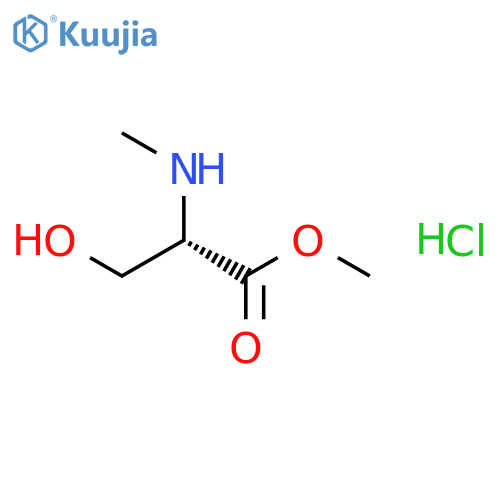 methyl (2S)-2-amino-3-hydroxy-2-methyl-propanoate;hydrochloride structure