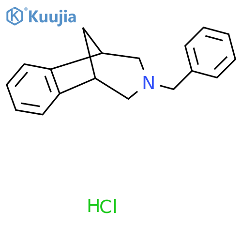 10-Benzyl-10-azatricyclo[6.3.1.02,7]dodeca-2,4,6-triene;hydrochloride structure