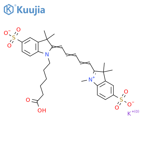 Sulfo-Cyanine5 carboxylic acid structure