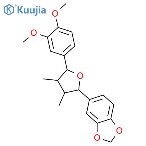 1,3-Benzodioxole, 5-[(2R,3R,4S,5S)-5-(3,4-dimethoxyphenyl)tetrahydro-3,4-dimethyl-2-furanyl]-, rel-(+)- structure