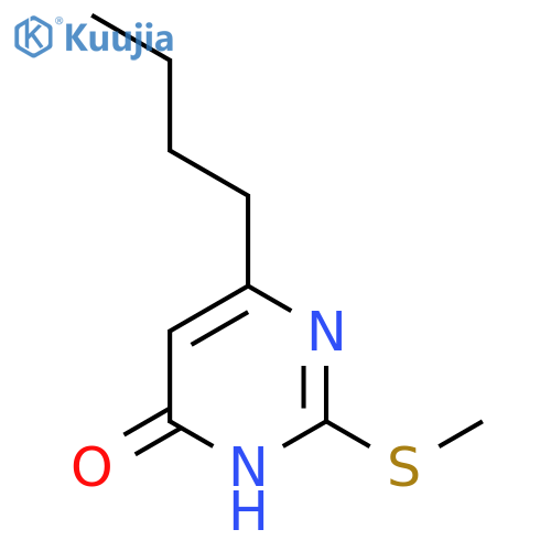 6-Butyl-2-(methylthio)pyrimidin-4(3H)-one structure