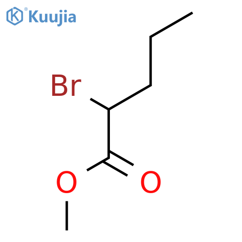 Pentanoic acid, 2-bromo-, methyl ester, (-)- structure