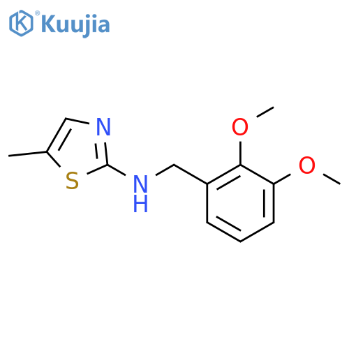N-(2,3-Dimethoxybenzyl)-5-methyl-1,3-thiazol-2-amine structure