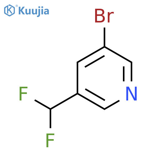3-Bromo-5-(difluoromethyl)pyridine structure