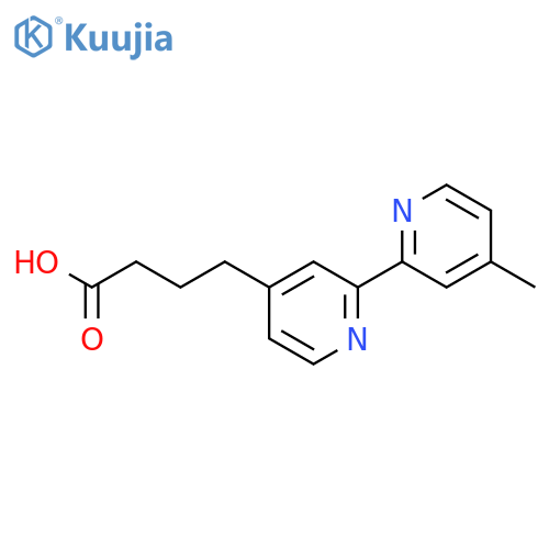 4-[2-(4-methyl-2-pyridyl)-4-pyridyl]butanoic acid structure