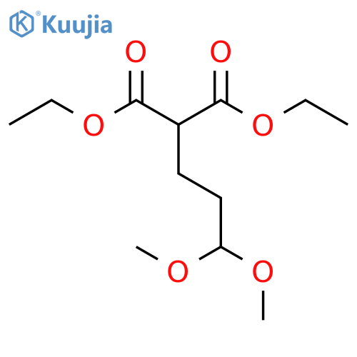 Propanedioic acid, (3,3-dimethoxypropyl)-, diethyl ester structure